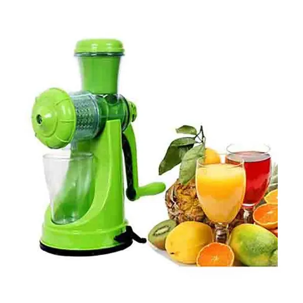 Wonder World Plastic Hand Juicer Home Manual Juicer Fruit Squeezer, Manual Wheatgrass Juicer, Multifunctional 100% Healthy Natural Juice Maker Easy Use and Clean