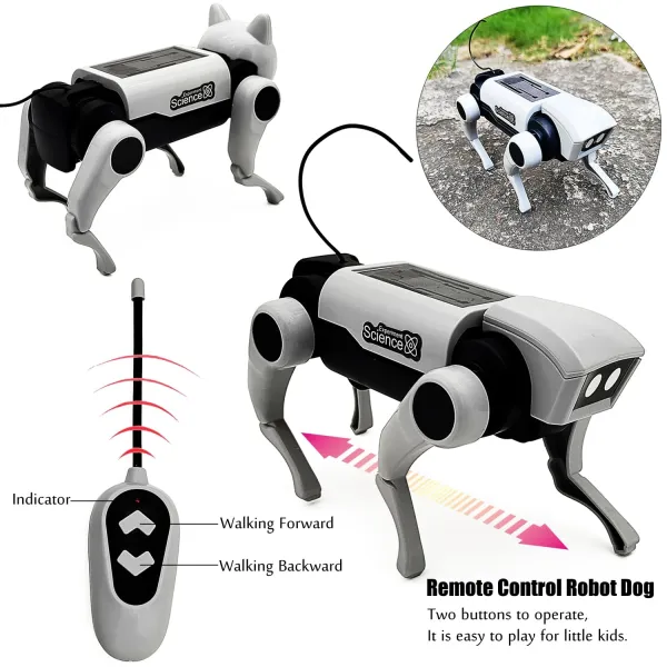 Electric Mechanical Dog DIY Assembly Robot Dog Toy for Adults Teens Gifts