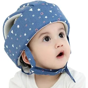 Baby Head Protector Helmet - Soft, Lightweight & Adjustable for Crawling & Walking Safety