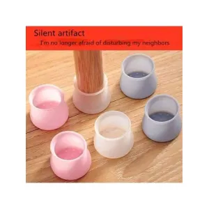 20 Pcs Silicone Chair Leg Floor Protectors - Bulk Pack Anti-Scratch, Noise Reducing & Anti-Slip Furniture Leg Caps for Multiple Chairs & Tables