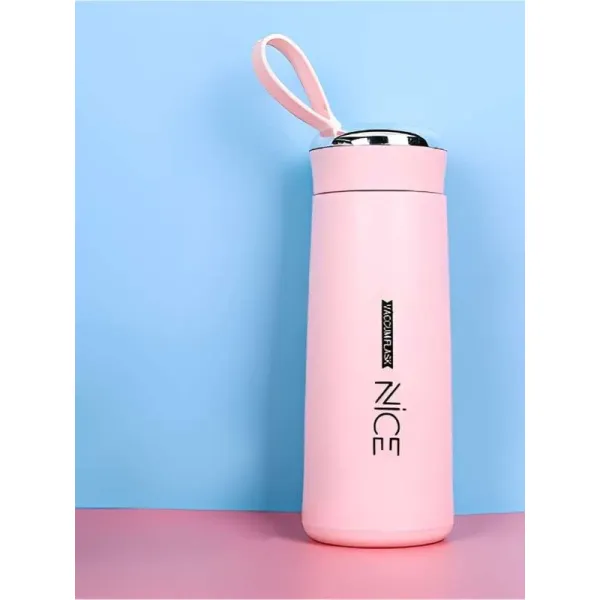 Nico Nice 400ml Durable Glass Bottle with Protective Outer Shell - Pure Hydration & Enhanced Break Resistanc