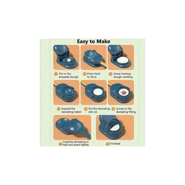 2-in-1 Momo Maker Machine & Dumpling Moulds - Effortless Stainless Steel Dough Press & Wrapper Cutter for Perfect Momos & Dumplings