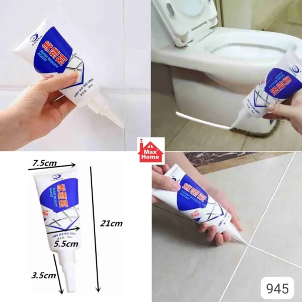 Tile Beauty Grout Pool Beauty Seam Grout Toilet Base Grouting Agent Waterproof and Mildew Beauty 180ml