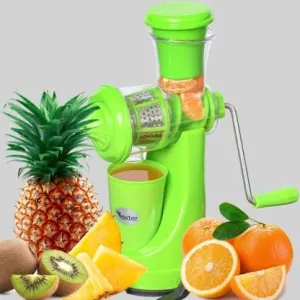 Wonder World Plastic Hand Juicer Home Manual Juicer Fruit Squeezer, Manual Wheatgrass Juicer, Multifunctional 100% Healthy Natural Juice Maker Easy Use and Clean