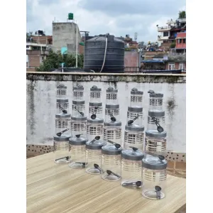 Silverline Spice Box with 24 Containers & Spoons