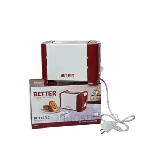 BETTER 2-Slice Toaster (BUTTER 2) - Compact & Reliable Home Appliance with 1-Year Warranty