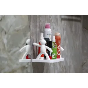 Multipurpose Wall-Mounted Storage Organizer - Bathroom & Kitchen Shelf