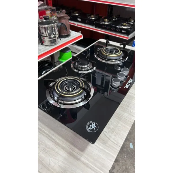 Better 3-Burner Automatic Gas Stove with Toughened Glass