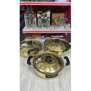 Large Robin Brass Cookware