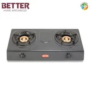 Better Sleek LPG Gas Stove Cast Iron Burner, Auto Ignition