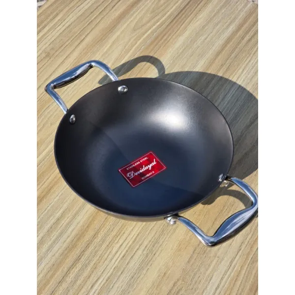 22cm Stainless Steel Kadai - Devidayal