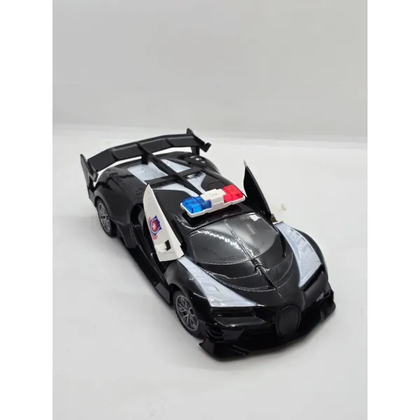 RC Sports Police Car with Opening Doors & Flashing Lights - Remote Control Stunt Vehicle