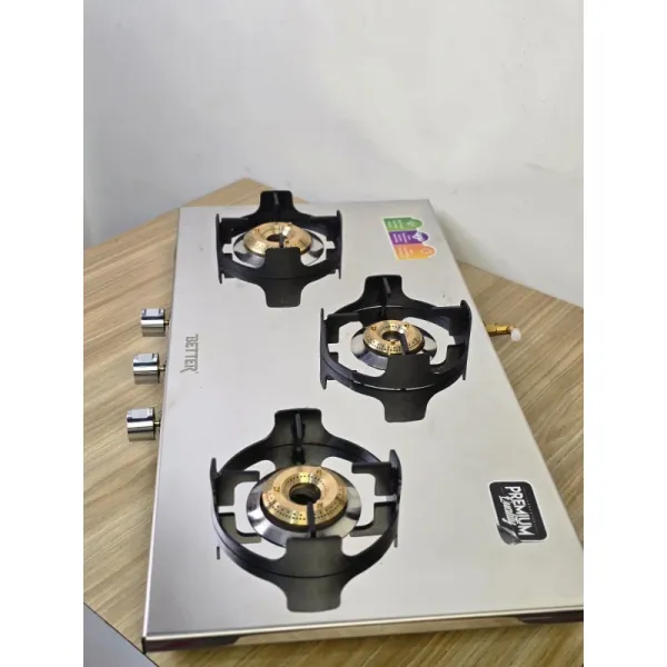 Better Heavy-Duty 3-Burner Automatic Gas Stove with Toughened Glass