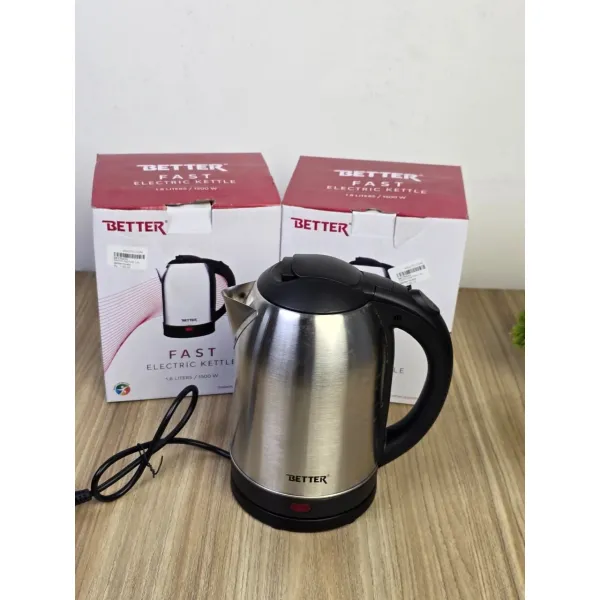 Better Fast Electric Kettle 1.8 Liters 1500W Stainless Steel