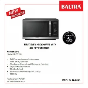 Baltra Merriam 30 L microwave oven, model BMW 110