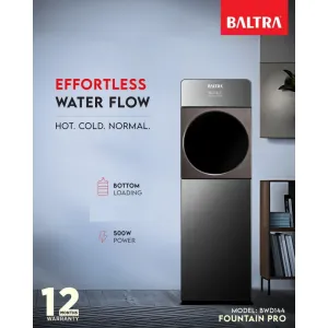 Baltra Water Dispenser I 3 Temperature Water Fountain | 3 Tap Water Fountain I Bottom Loading dispenser