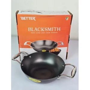 Better Blacksmith Next Gen Cast Iron Kadhai 22cm
