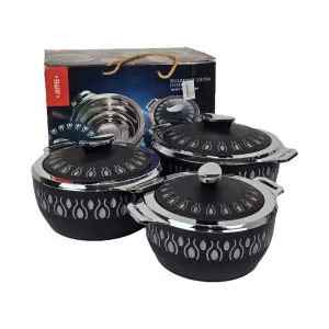 Jaypee Bulberry Ultra Insulated Casserole Set (Set of 3) | Stainless Steel Liner Hot Case
