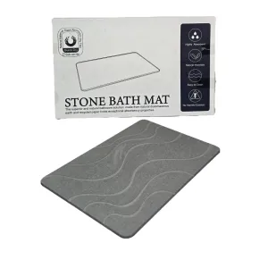 Natural Diatomite Stone Bath Mat - Quick Dry and Highly Absorbent