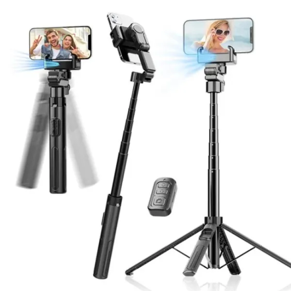 Automatic tracking selfie stick with remote