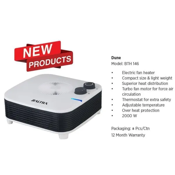 Baltra Fan Heater Dune 12 Months Warranty