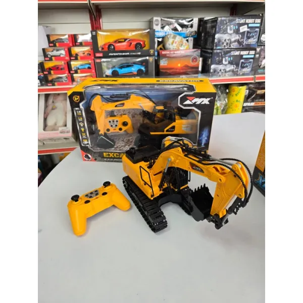 Title: 1:18/1:20 Scale RC Excavator Toy with Water Spray Function & Metal Shovel