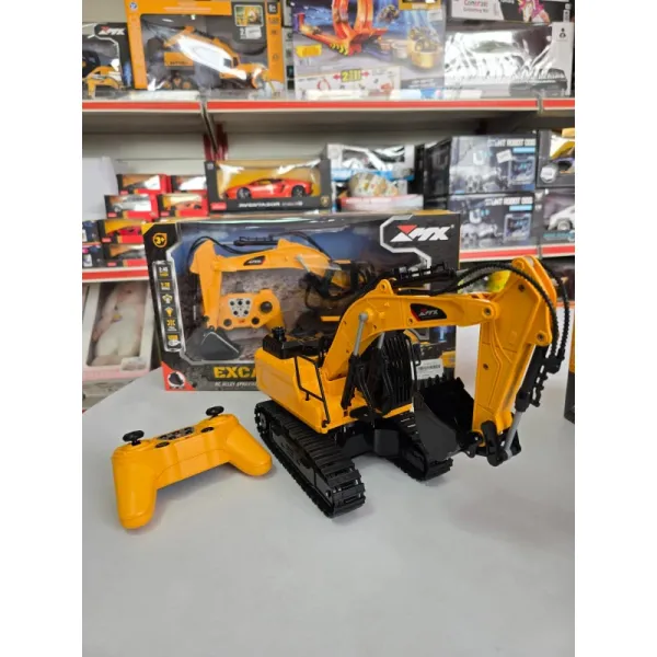 Title: 1:18/1:20 Scale RC Excavator Toy with Water Spray Function & Metal Shovel