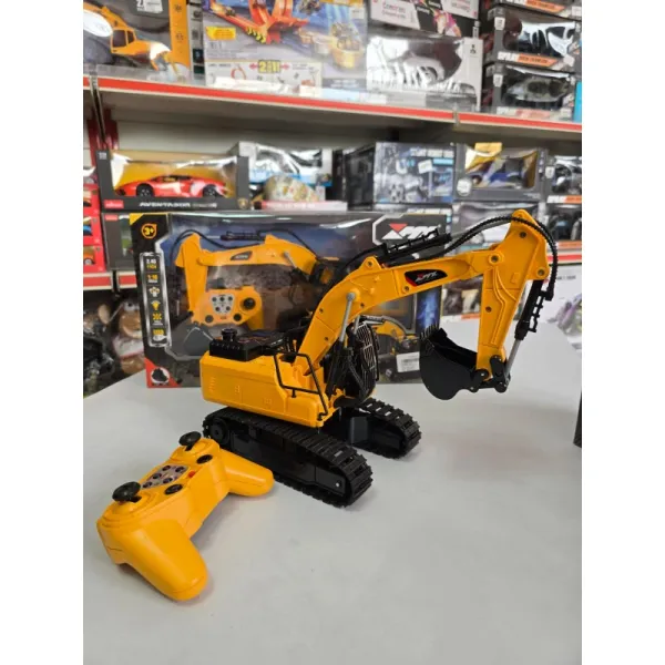 Title: 1:18/1:20 Scale RC Excavator Toy with Water Spray Function & Metal Shovel