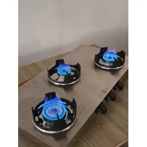 Vector 3-Burner Automatic Stainless Steel Gas Stove: Durable & Convenient