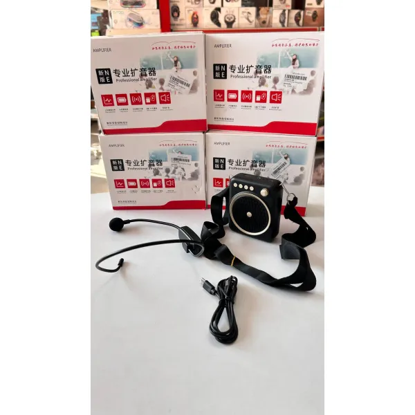 Portable Voice Amplifier with Wired Headset Microphone, Rechargeable Personal PA Speaker