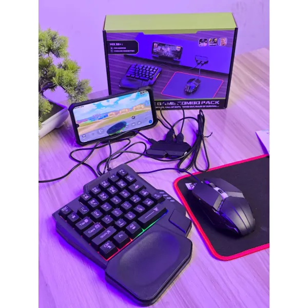 Mix Se+ 5-in-1 Mobile Gaming Keyboard and Mouse Combo Pack