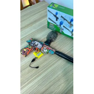 MISII Electric Automatic Shell Ejecting Gel Blaster Toy Gun - Realistic Water Bullet Shooter with Rechargeable Battery and Grenade Magazine