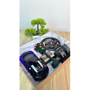 Multikids Racing Control Midnight Remote Control Car Set with Steering Wheel and Pedals