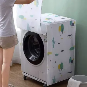 Washing Machine Cover Waterproof For 6 To 10 Kg | Waterproof & Dustproof Washing Machine Cover (Size: 58 X 62 X 85cm) Good Quality
