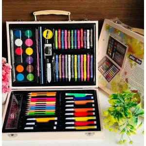 70-Piece Deluxe Art & Coloring Set: Creative Case for Kids & Beginners