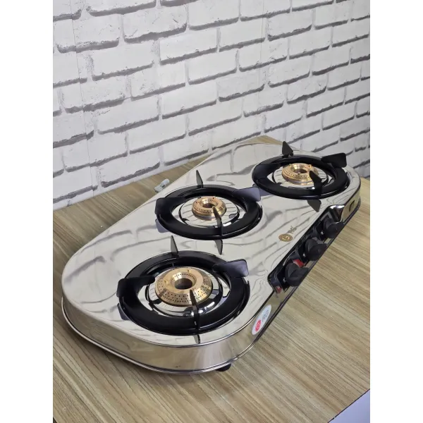 RG Premium 3-Burner Stainless Steel Gas Stove