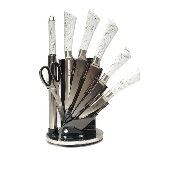 Bass Stainless Steel Knife Set, 7 Pieces - Silver