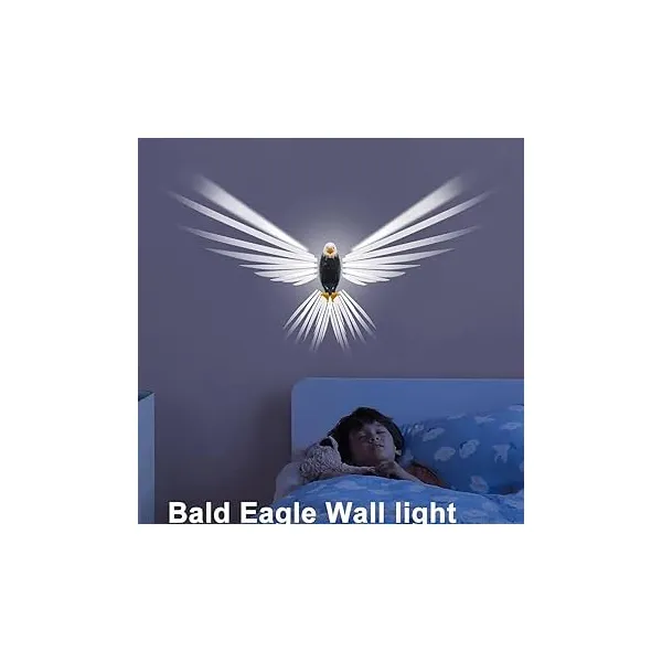 Old Eagle Fourth Generation Wall Lamp – Rechargeable Hanging LED Accent Light with Remote & Timer