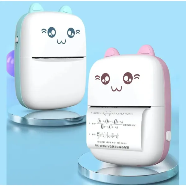 Mini Pocket Thermal Printer – Portable Bluetooth Wireless Sticker & Memo Maker for Kids & Students