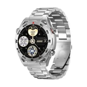 HAVIT M9030 ULTRA AMOLED HD Smartwatch – Premium Stainless Steel Design with Wireless Calling & Charging