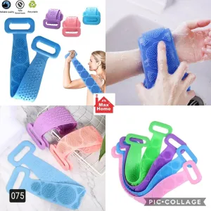Silicone Back Scrubber for Shower: Bath Body Brush for Dead Skin Removal