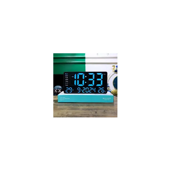 LED Digital Alarm Clock Wall Hang & Display Stand Large Display Digits JH 1404