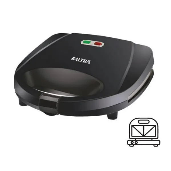 Baltra Buffet BSM-230 Sandwich Griller – 750W Non-Stick Grill with 2-Year Warranty
