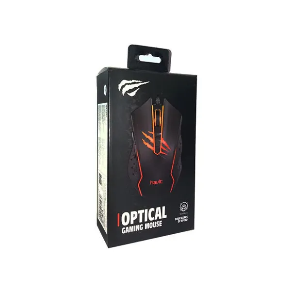  Havit MS1027 Optical Gaming Mouse – 4 Adjustable DPI Levels & Ergonomic Design with 1-Year Warranty