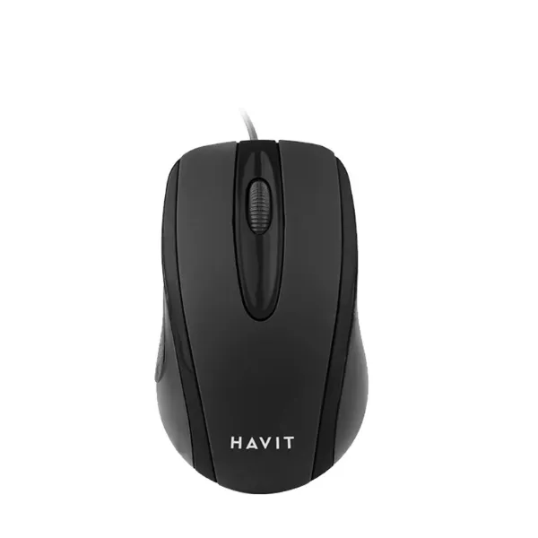 Havit MS73 High Definition Optical Mouse – Ergonomic Wired USB Mouse for Home & Office
