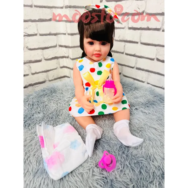 Realistic Silicone Baby Doll – Soft and Lifelike with Music