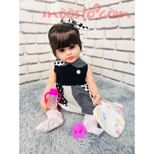 Realistic Silicone Baby Doll – Soft and Lifelike with Music
