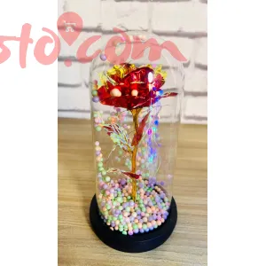 Galaxy Rose with LED Light – Beautiful Gift Item 