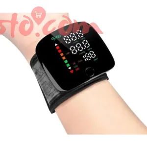 Rechargeable Wrist Blood Pressure Monitor with Voice & LED Display 
