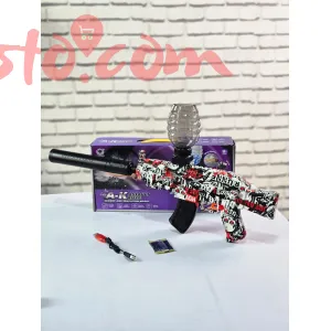 AK47 Electric Automatic Gel Ball Toy Rifle – Rechargeable Outdoor Blaster 